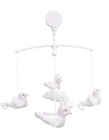 Carrousel oiseaux pour lit - Collection Rose