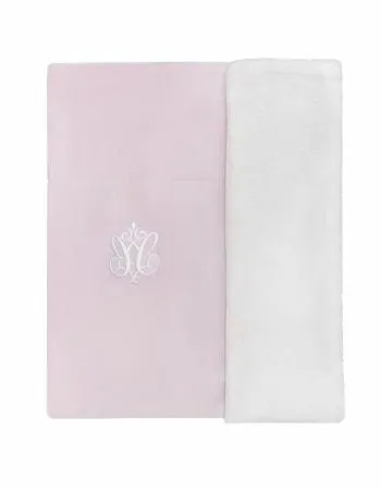 Couverture double face avec emblème - Collection Rose