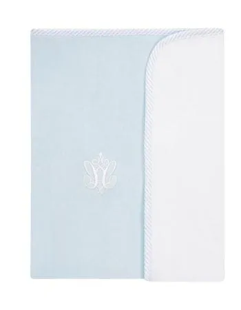 Couverture double face avec emblème - Collection Bleu