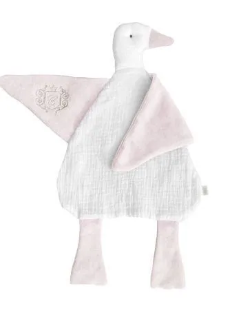 Doudou oie - Collection Rose