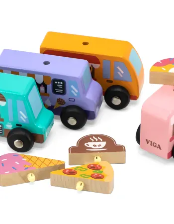 Set de 4 voiturettes Food Truck